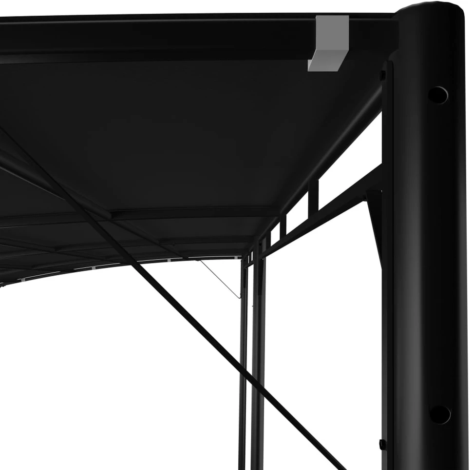 Sodo markizė nuo saulės, antracito spalvos, 6x3x2,55m