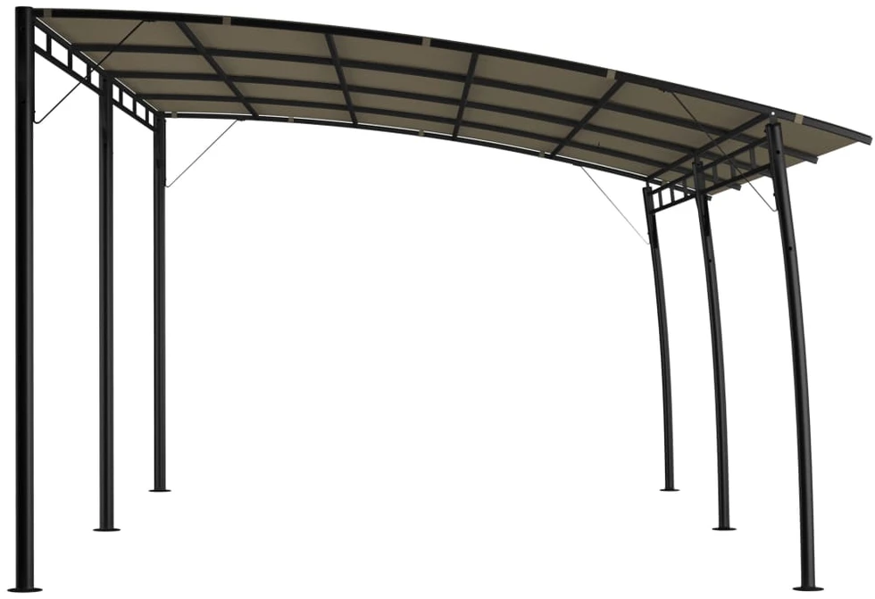 Sodo markizė nuo saulės, taupe spalvos, 6x3x2,55m