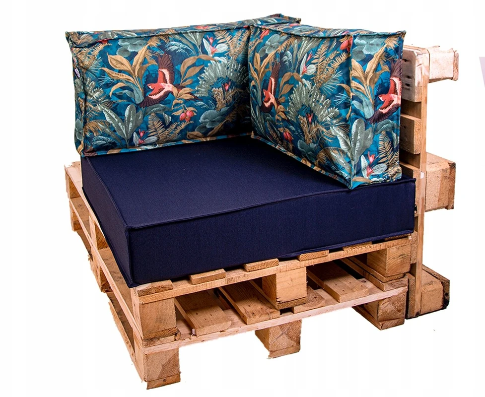 Sodo pagalvė kampinis komplektas Foam paletėms baldams terasa 80x80x15
