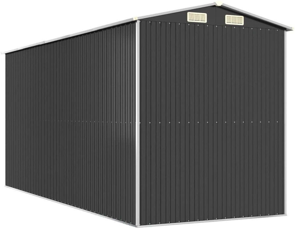 Sodo pašiūrė, antracito, 192x440x223cm, galvanizuotas plienas