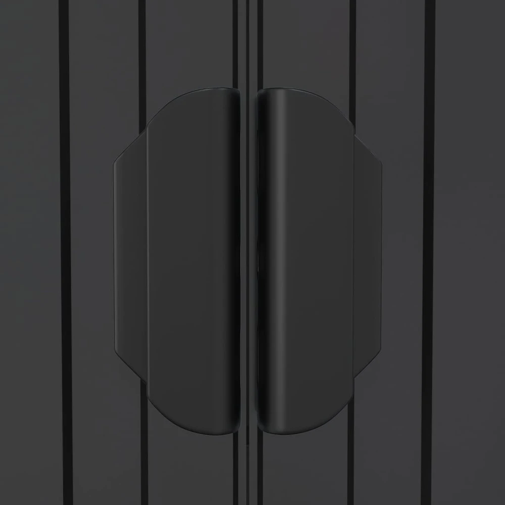 Sodo pašiūrė, antracito, 192x440x223cm, galvanizuotas plienas