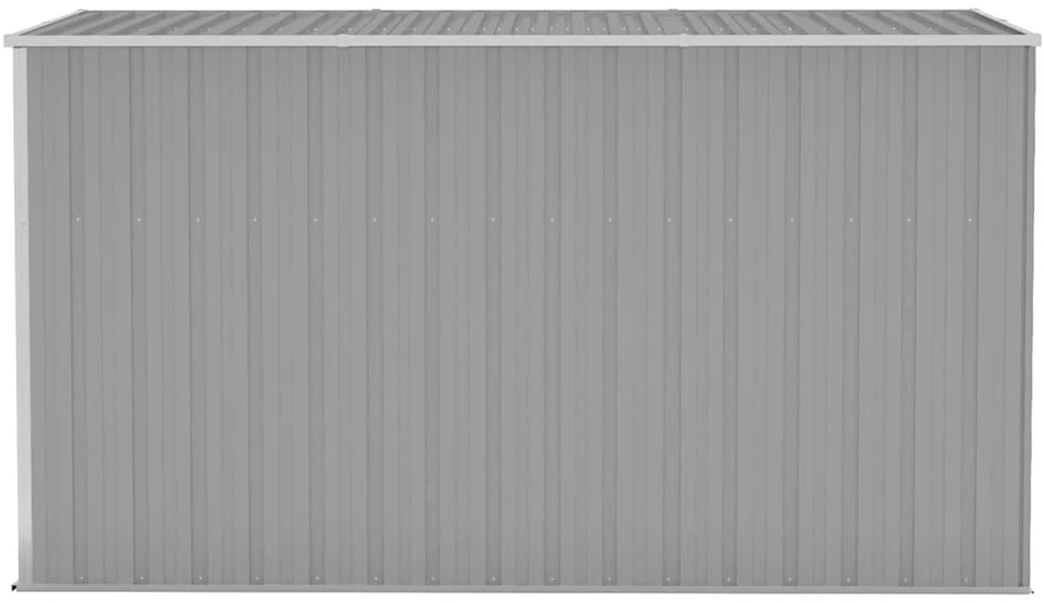 Sodo pašiūrė, pilka, 118x288x178cm, galvanizuotas plienas