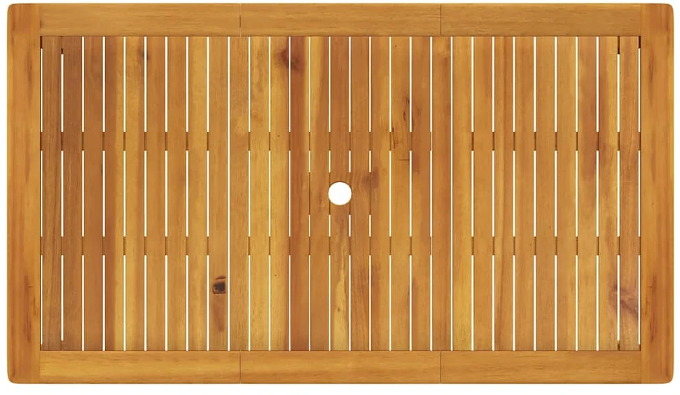 Sodo stalas, 140x80x74cm, akacijos medienos masyvas