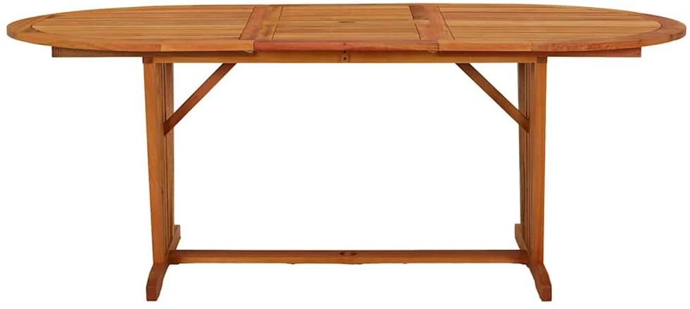 Sodo stalas, 200x100x75cm, eukalipto medienos masyvas