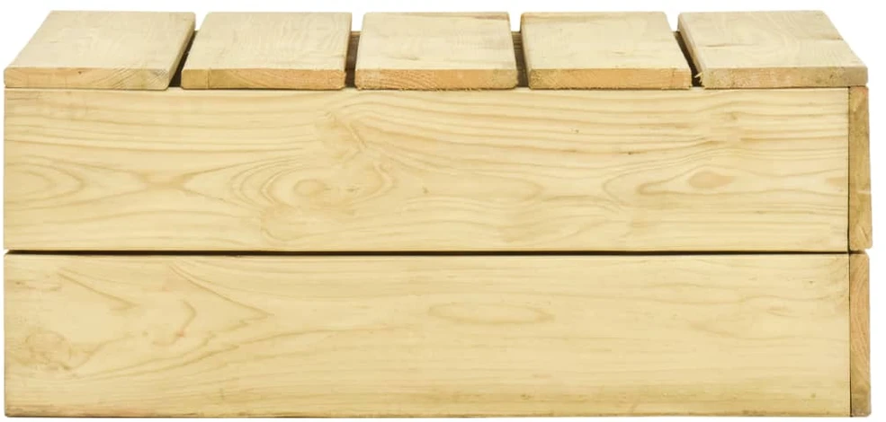 Sodo stalas, 75x75x31cm, impregnuota pušies mediena