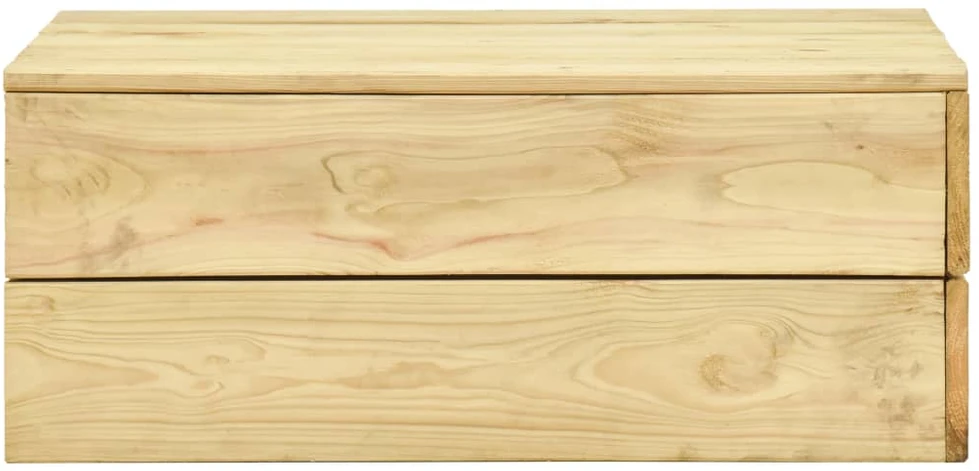 Sodo stalas, 75x75x31cm, impregnuota pušies mediena