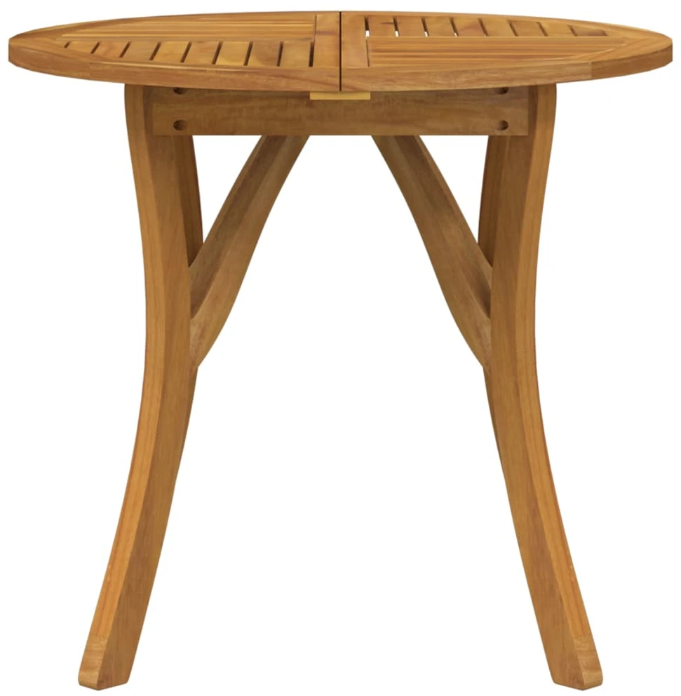 Sodo stalas, 85cm skersmens, akacijos medienos masyvas