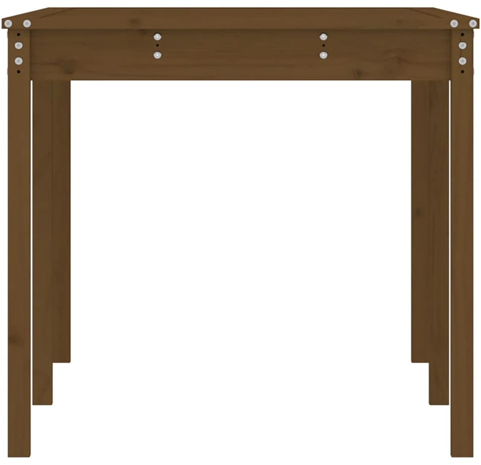 Sodo stalas, medaus rudas, 159,5x82,5x76cm, pušies masyvas