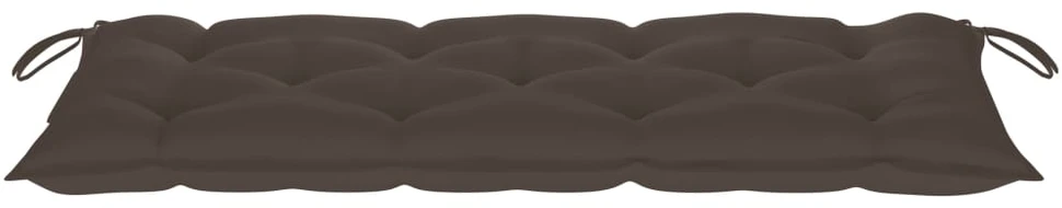 Sodo suoliukas su pagalvėle, 120cm, bambukas
