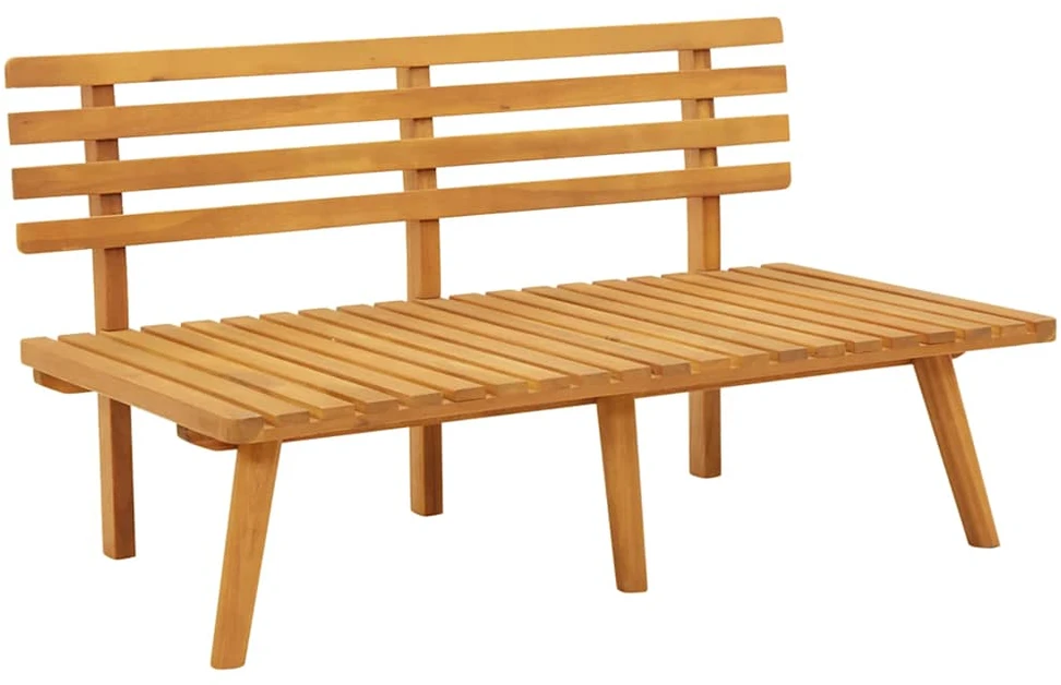 Sodo suoliukas su pagalvėlėmis, 115cm, akacijos masyvas