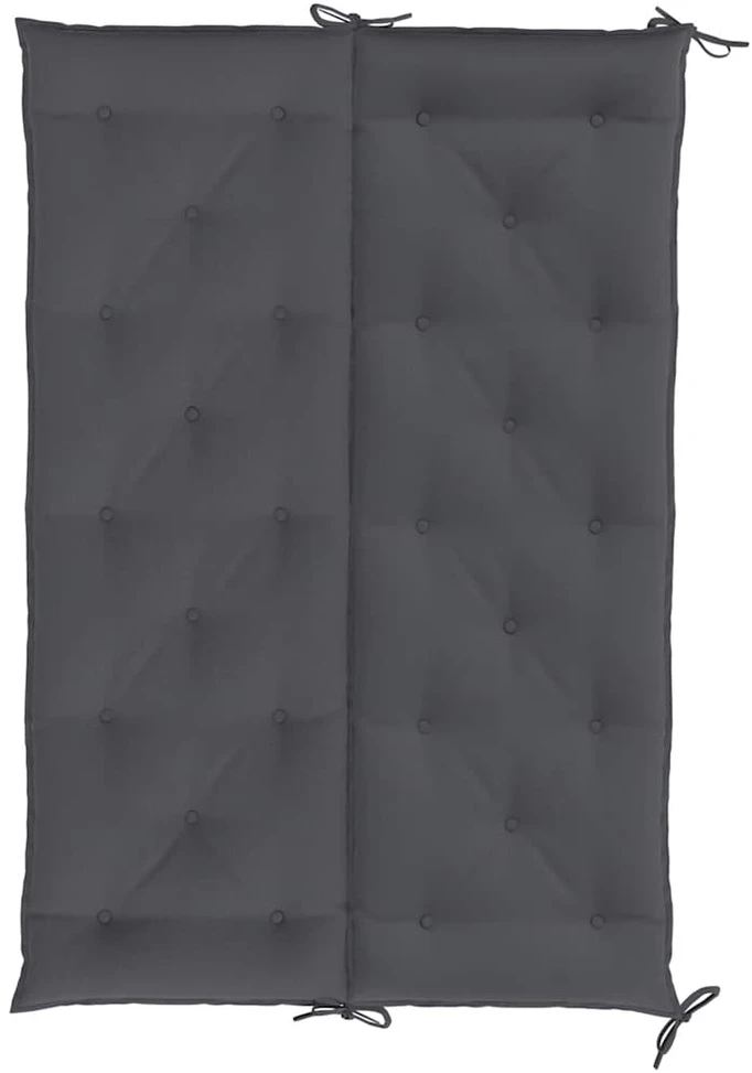Sodo suoliuko pagalvėlė, antracito, 150x(50+50)x7cm, audinys