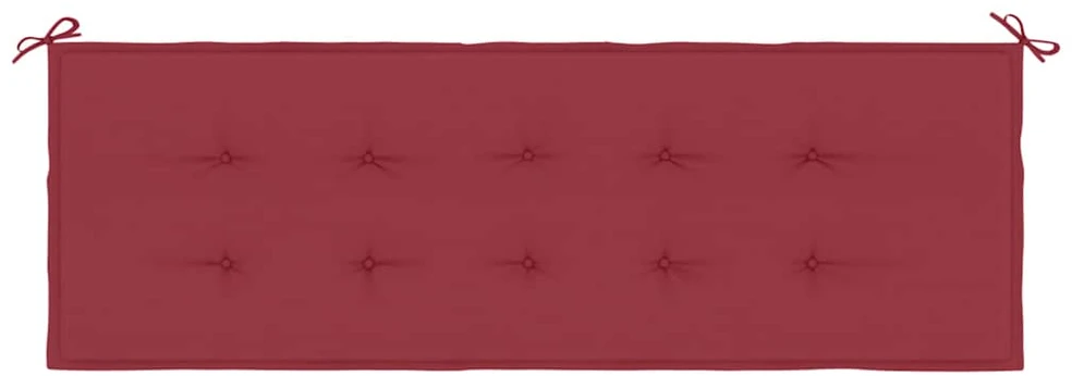 Sodo suoliuko pagalvėlė, vyno raudona, 150x50x3cm, audinys