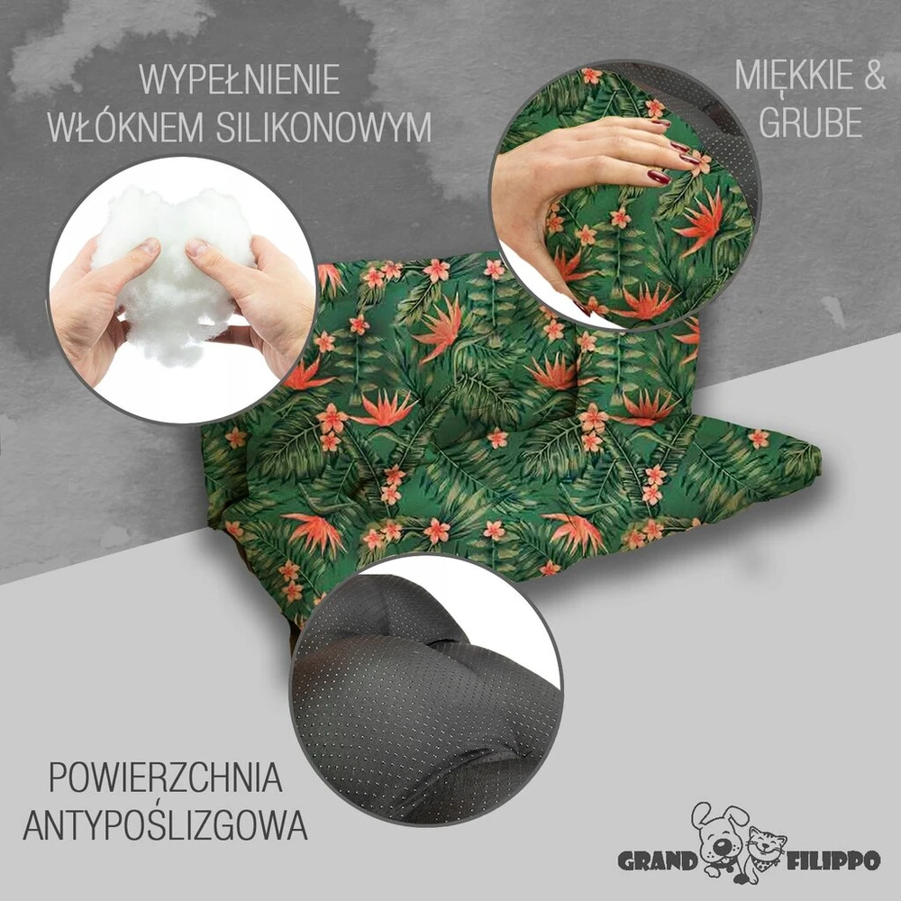 Sodo sūpynių pagalvėlė 150x55x55 Monster Leaf