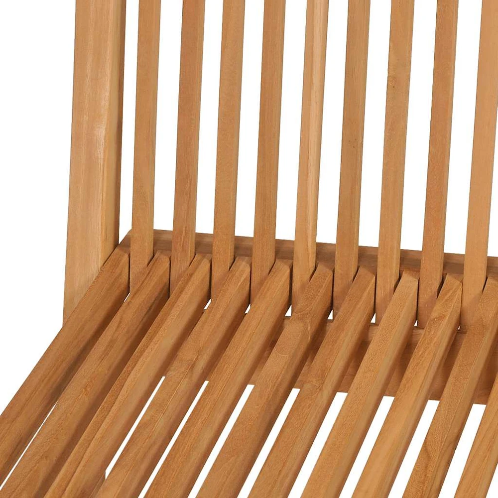 Lauko baldų komplektas Sodo valgomojo baldų komplektas, 7d., tikmedžio masyvas