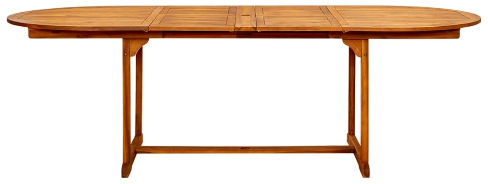 Sodo valgomojo stalas, (160–240)x100x75cm, akacijos masyvas