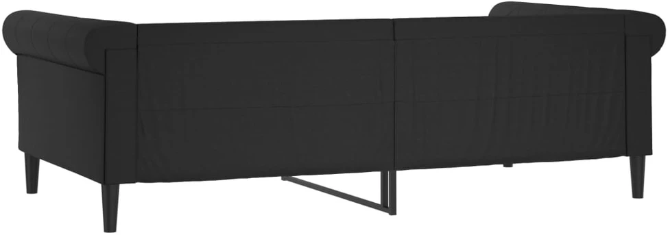 Lova Sofa, juodos spalvos, 100x200cm, dirbtinė oda