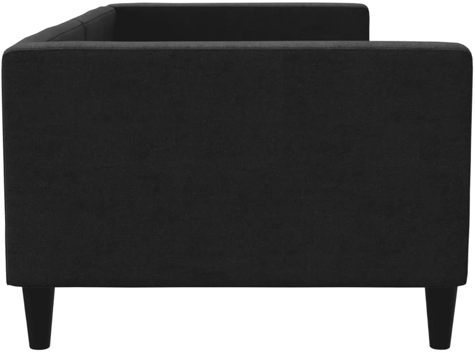 Lova Sofa, juodos spalvos, 90x200cm, audinys