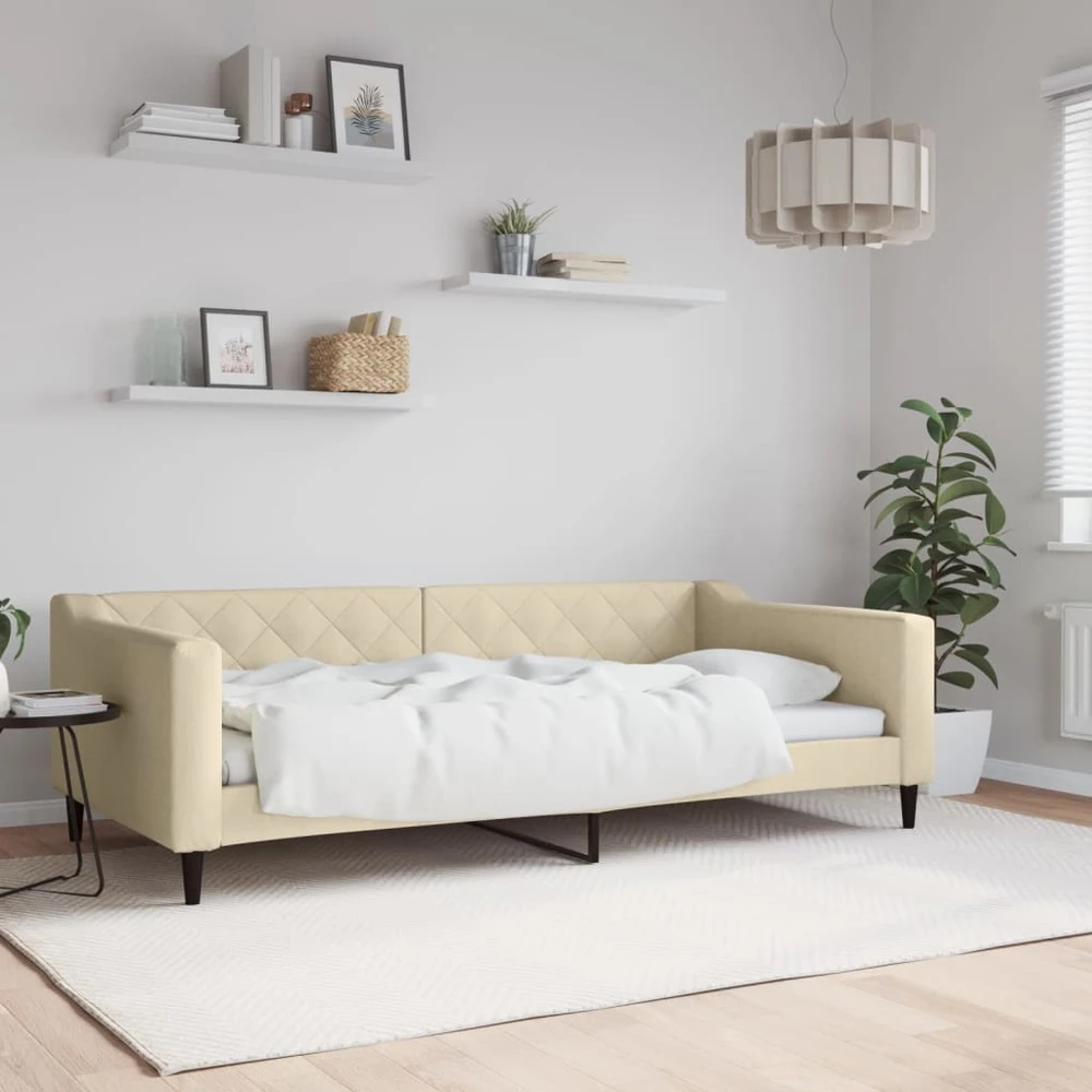 Lova Sofa, kreminės spalvos, 100x200cm, audinys
