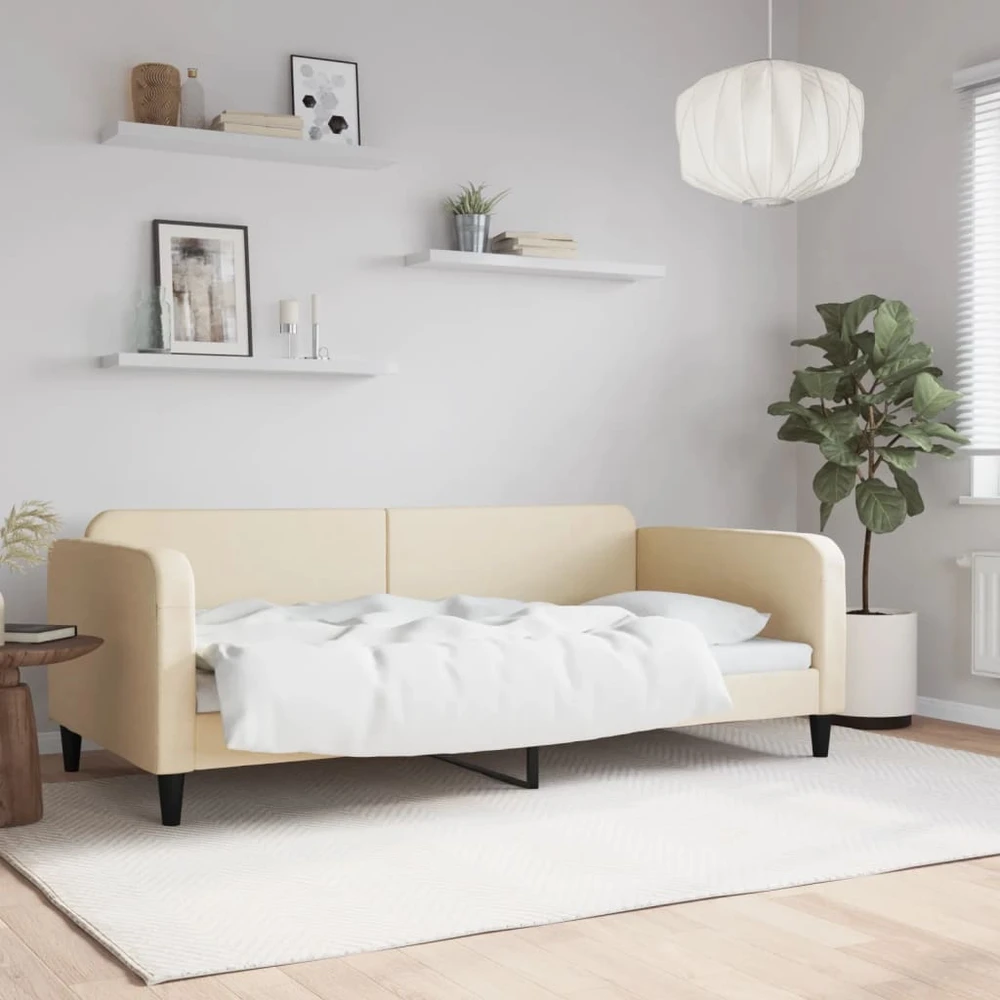 Lova Sofa, kreminės spalvos, 100x200cm, audinys