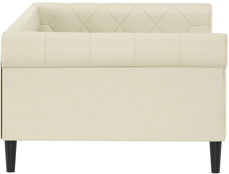 Lova Sofa, kreminės spalvos, 100x200cm, dirbtinė oda