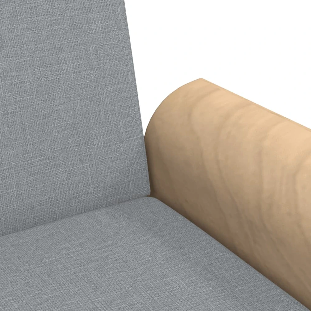 Fotelis Sofa-lova su porankiais, šviesiai pilkos spalvos, audinys