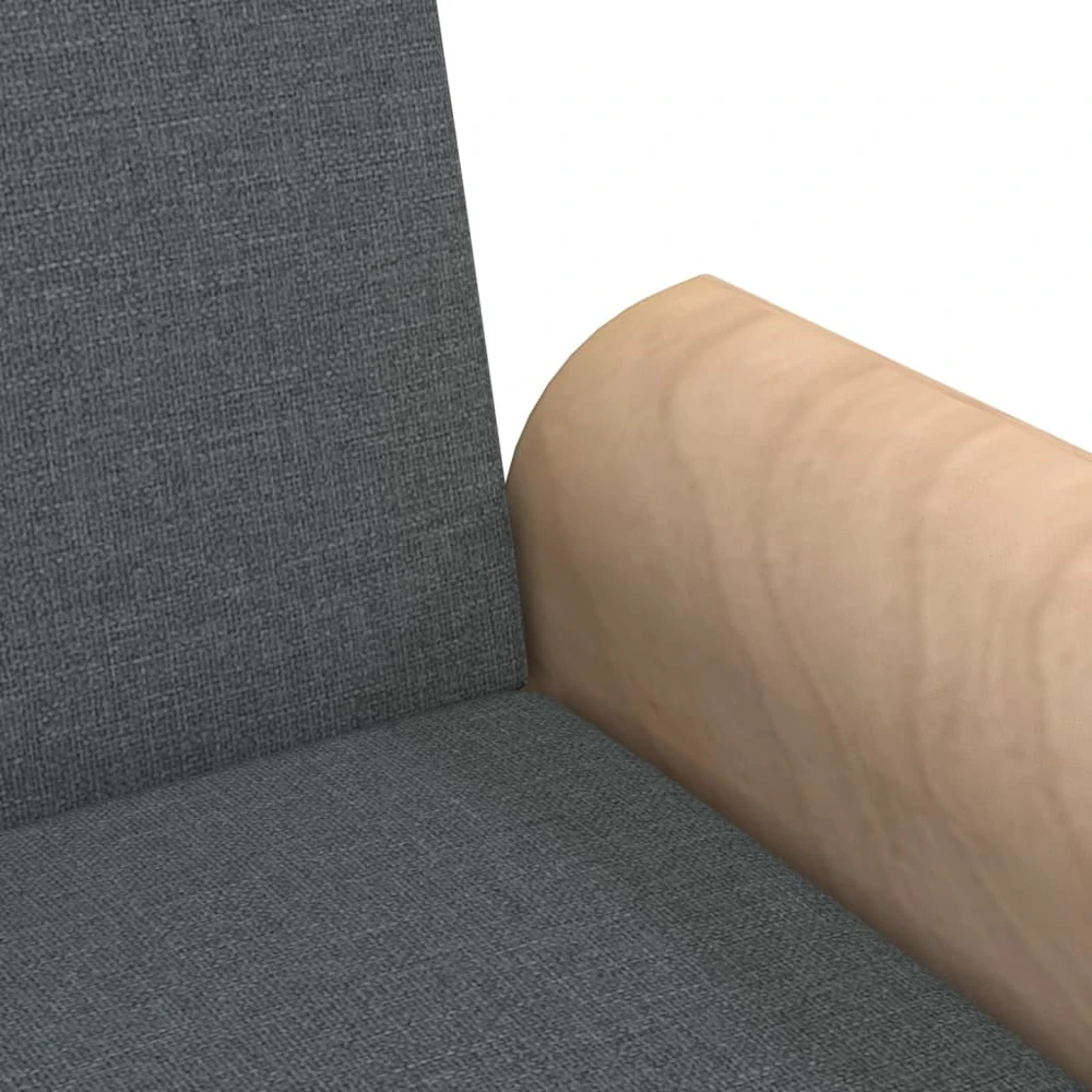 Fotelis Sofa-lova su porankiais, tamsiai pilkos spalvos, audinys