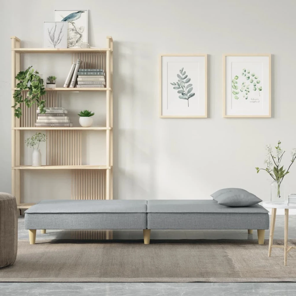 Fotelis Sofa-lova, šviesiai pilkos spalvos, audinys