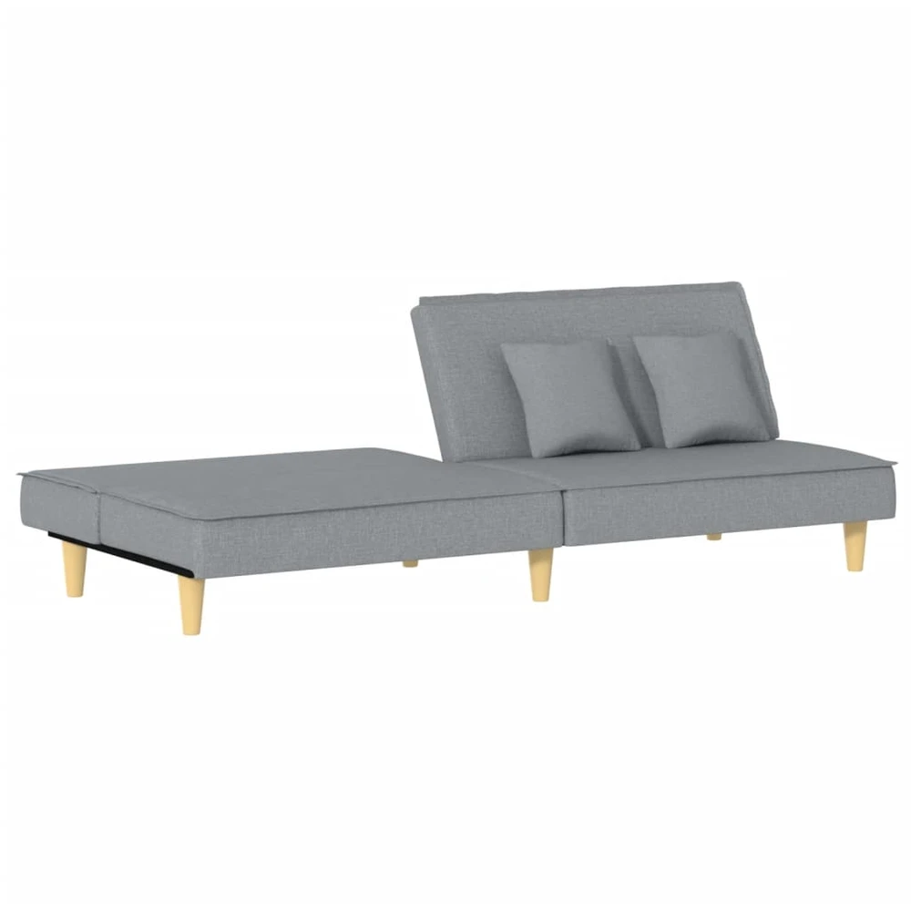 Fotelis Sofa-lova, šviesiai pilkos spalvos, audinys