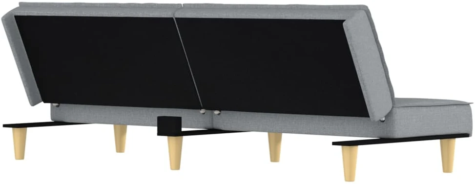 Fotelis Sofa-lova, šviesiai pilkos spalvos, audinys