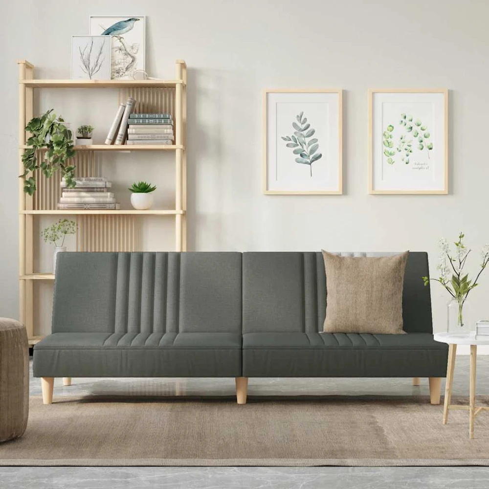 Fotelis Sofa-lova, tamsiai pilkos spalvos, audinys