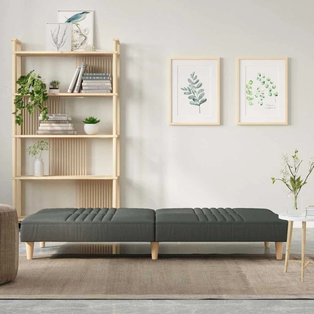 Fotelis Sofa-lova, tamsiai pilkos spalvos, audinys