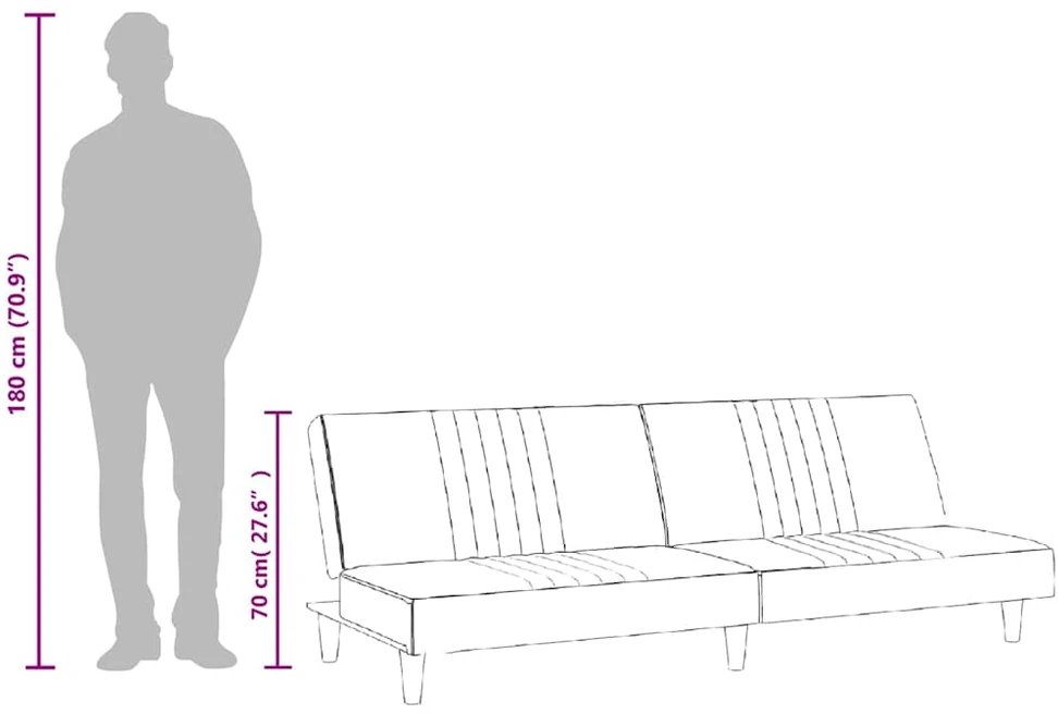 Fotelis Sofa-lova, tamsiai pilkos spalvos, audinys