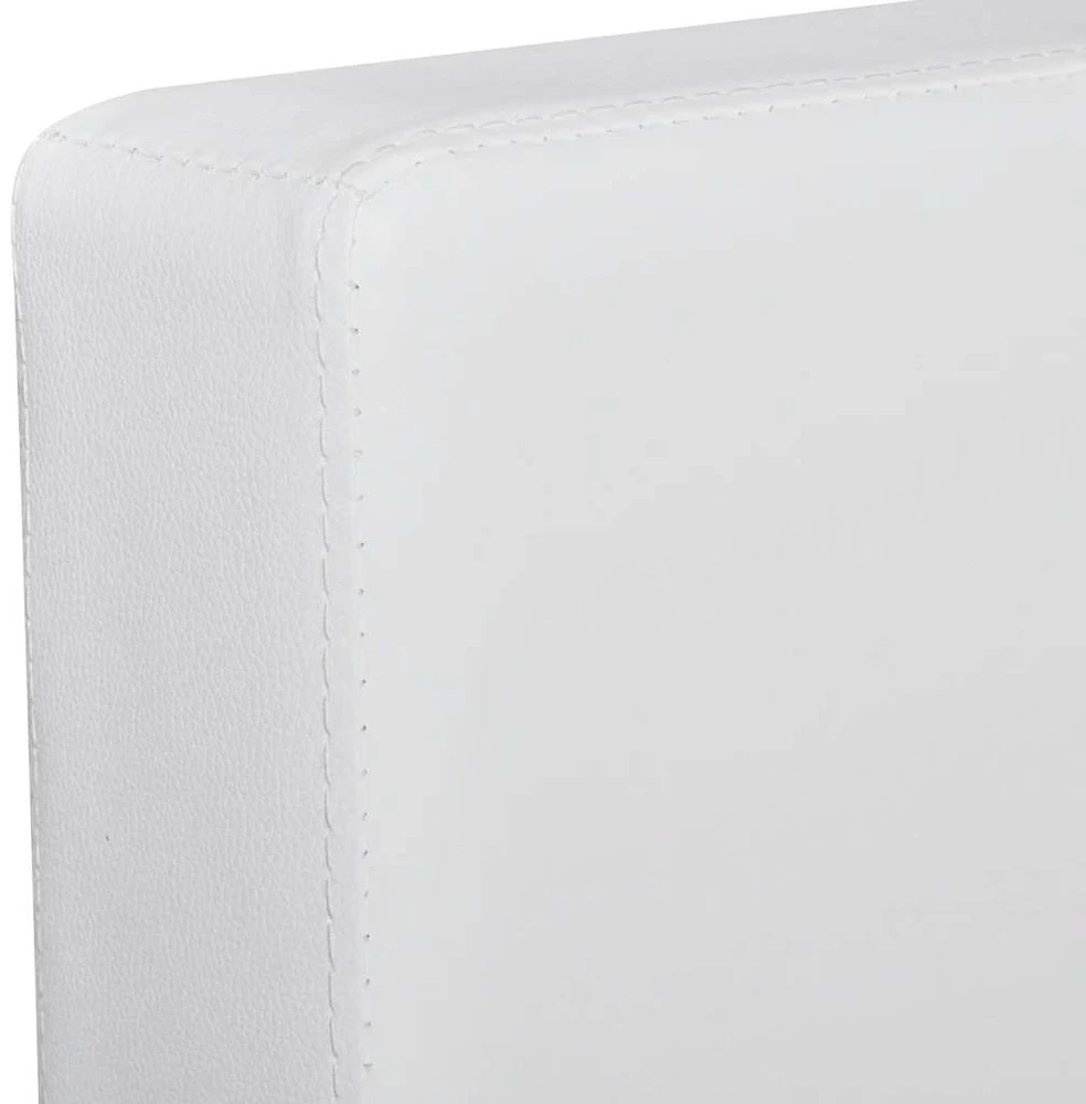 Fotelis Sofa, trivietė, dirbtinė oda, balta