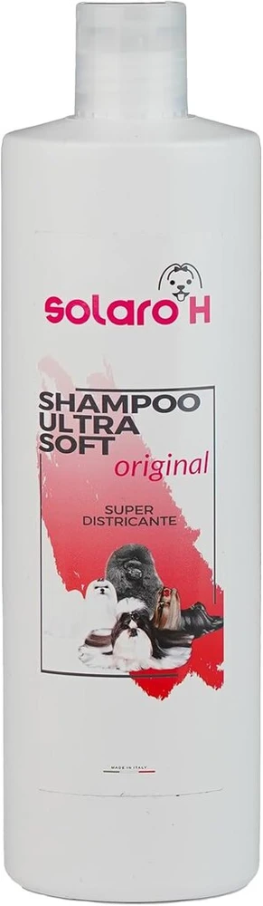 Solaro H šunų šampūnas, 500 ml atstatantis šampūnas visoms šunų veislėms, draugiškas odai, pašalina susivėlimus - pagaminta Italijoje