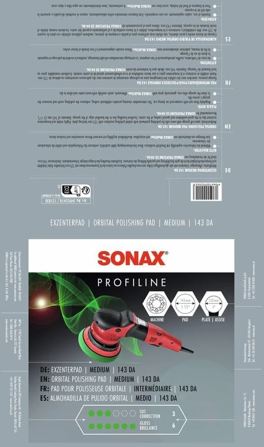 Sonax 04933410 143 geltona poliravimo kempinė Dual Action, x1