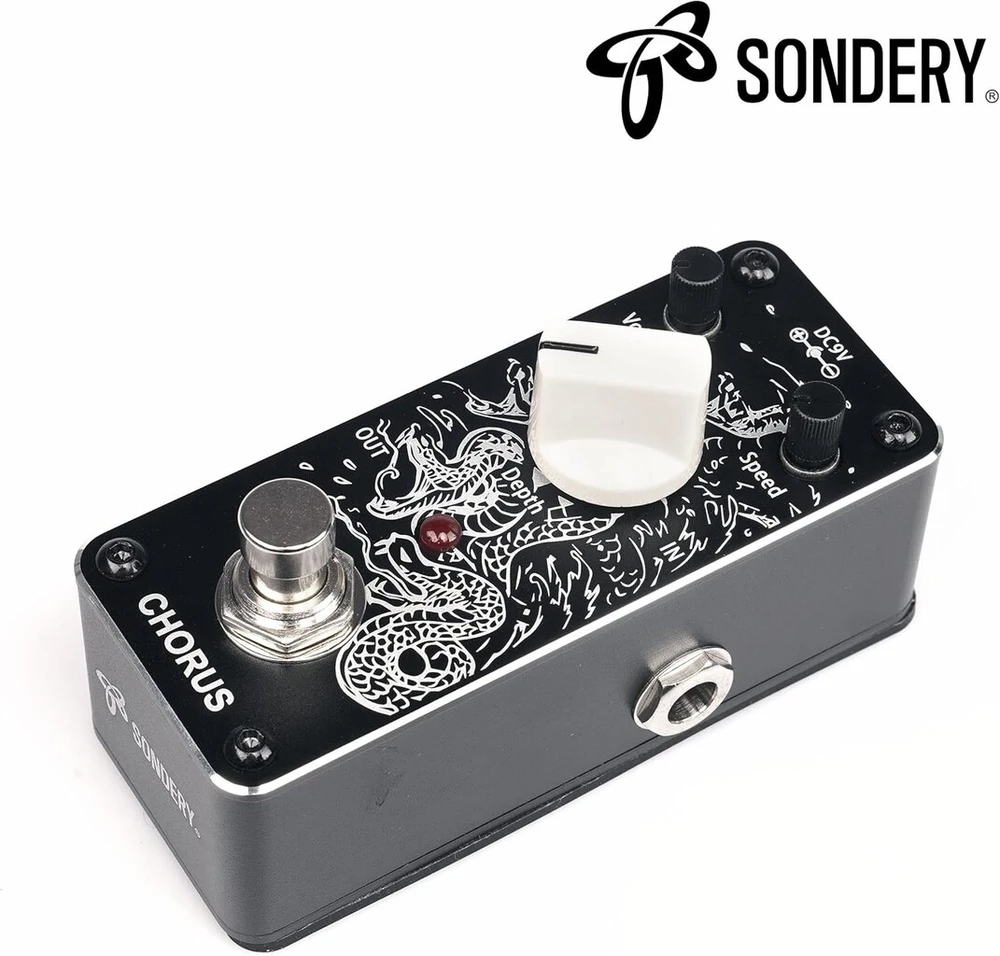 Sondery Chorus gitaros pedalas, mini analoginis chorus efektų pedalas, true bypass, Art serija