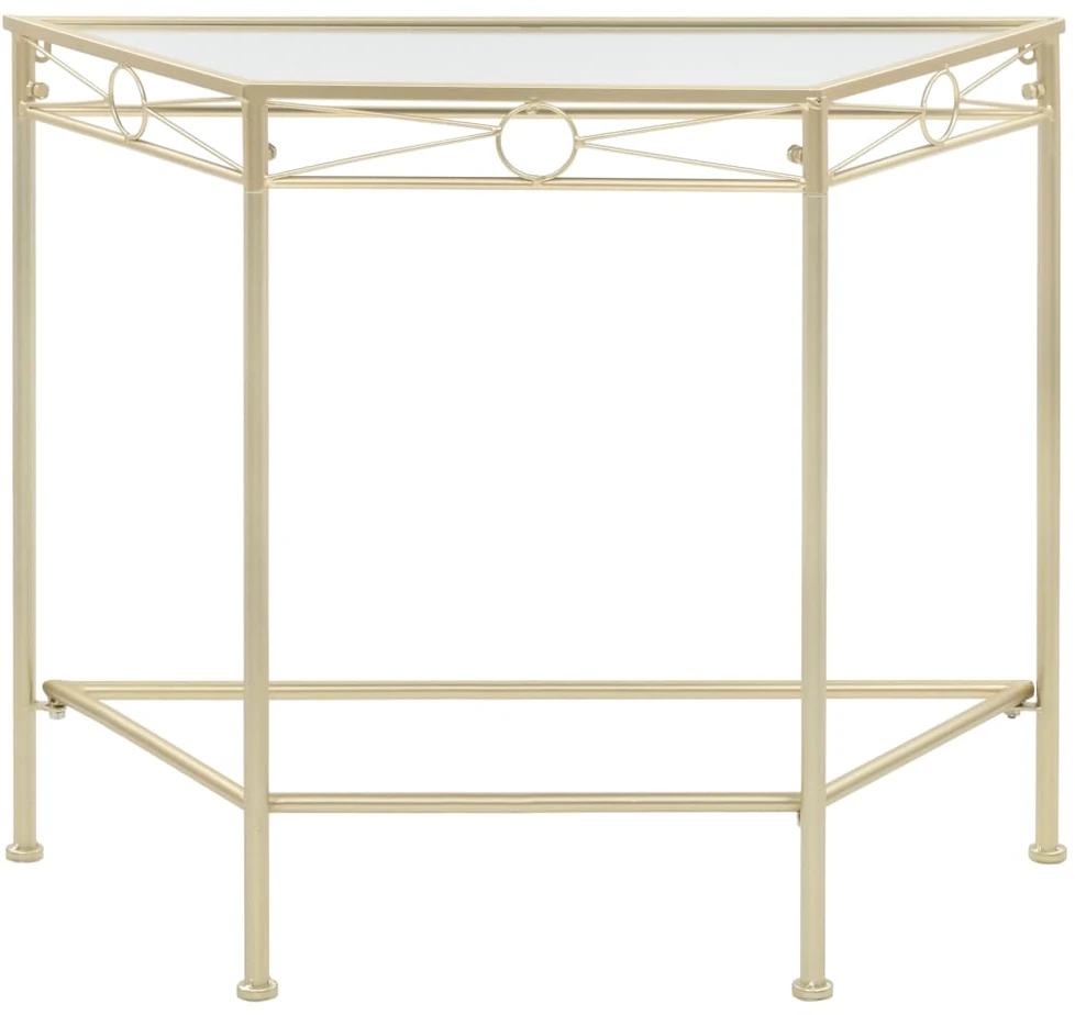 Šonin. stal., auksinės sp., 87x34x73cm, metalas, vint. stil.