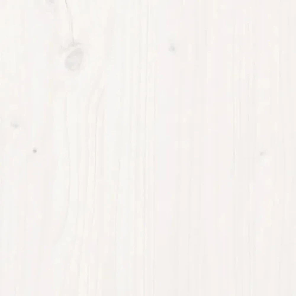 Šoninė spintelė, balta, 100x40x75cm, pušies medienos masyvas