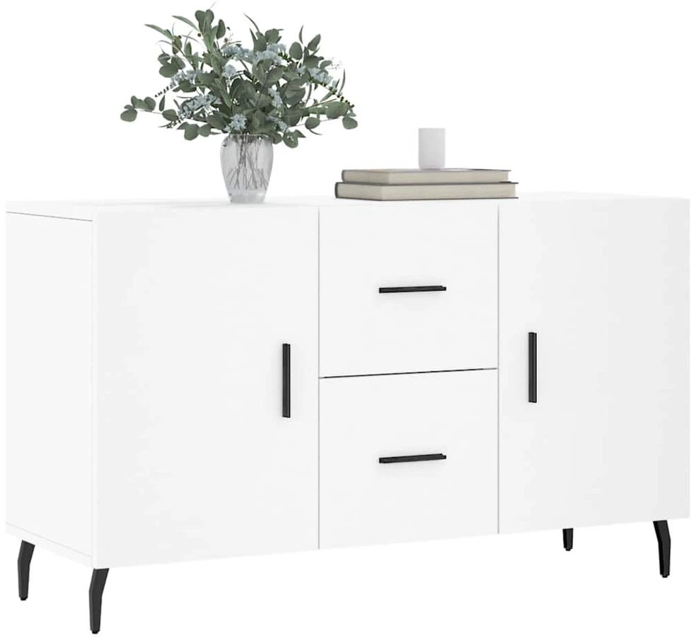 Šoninė spintelė, baltos spalvos, 100x36x60cm, apdirbta mediena