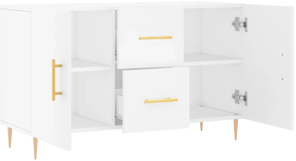 Šoninė spintelė, baltos spalvos, 100x36x60cm, apdirbta mediena