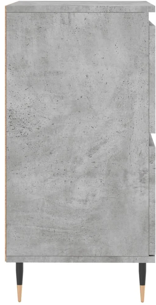 Šoninė spintelė, betono pilka, 60x35x70cm, apdirbta mediena