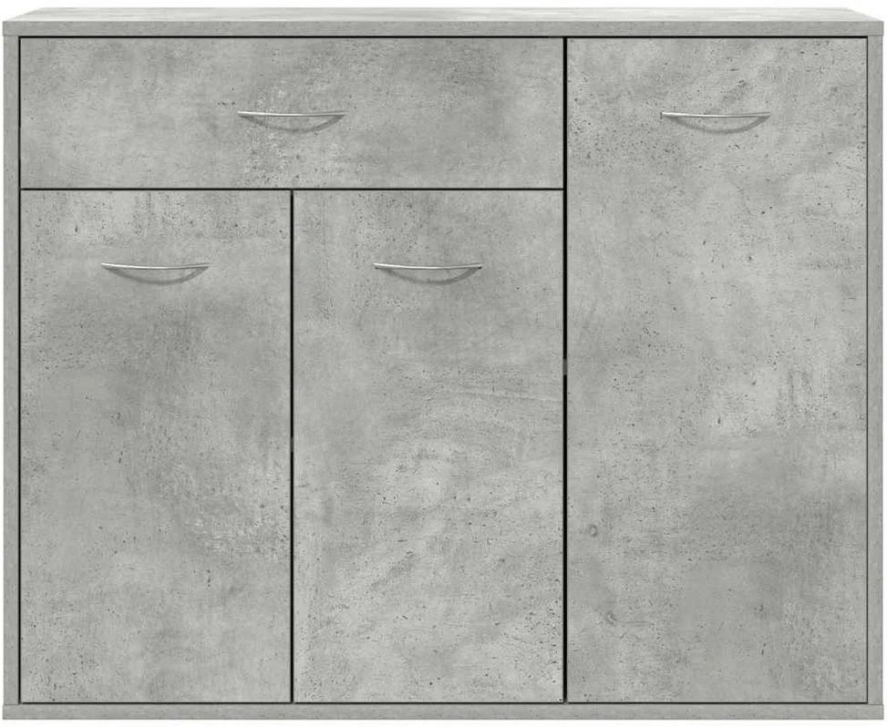 Šoninė spintelė, betono pilka, 88x30x70cm, apdirbta mediena