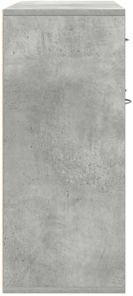 Šoninė spintelė, betono pilka, 88x30x70cm, apdirbta mediena