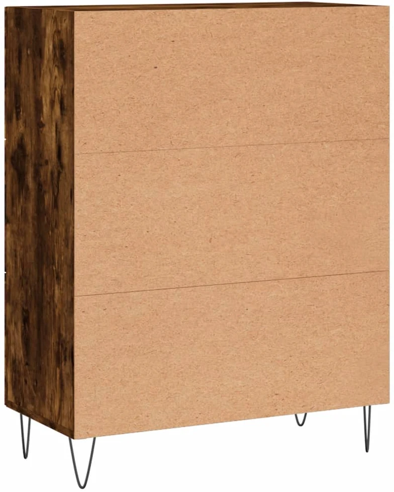 Šoninė spintelė, dūminio ąžuolo, 69,5x34x90cm, apdirbta mediena