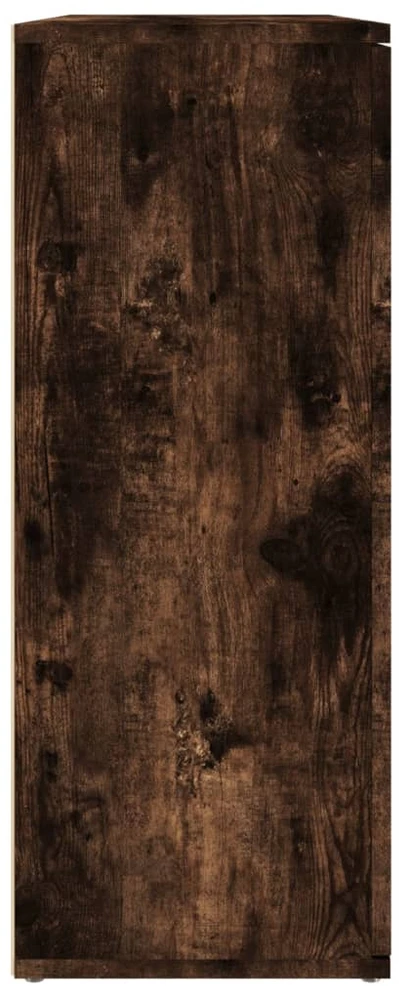 Šoninė spintelė, dūminio ąžuolo, 91x29,5x75cm, apdirbta mediena