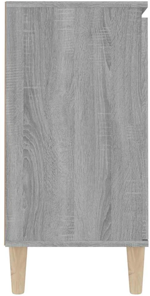 Šoninė spintelė, pilka ąžuolo, 101x35x70cm, apdirbta mediena