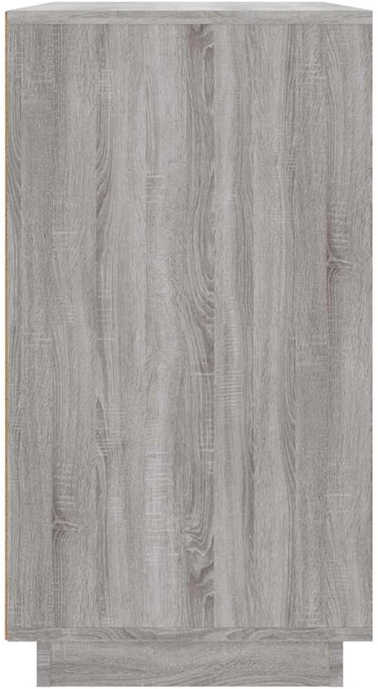 Šoninė spintelė, pilka ąžuolo, 80x34x75cm, apdirbta mediena