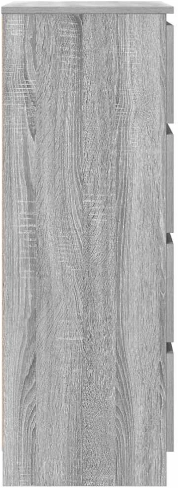 Šoninė spintelė, pilkos ąžuolo spalvos, 60x35x98,5 cm, mediena