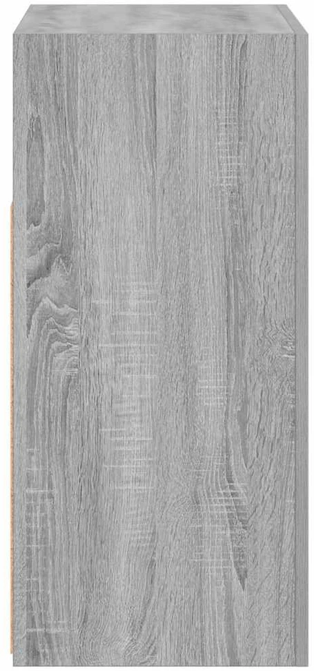 Šoninė spintelė su LED apšvietimu, pilka ąžuolo, 80x35x75cm