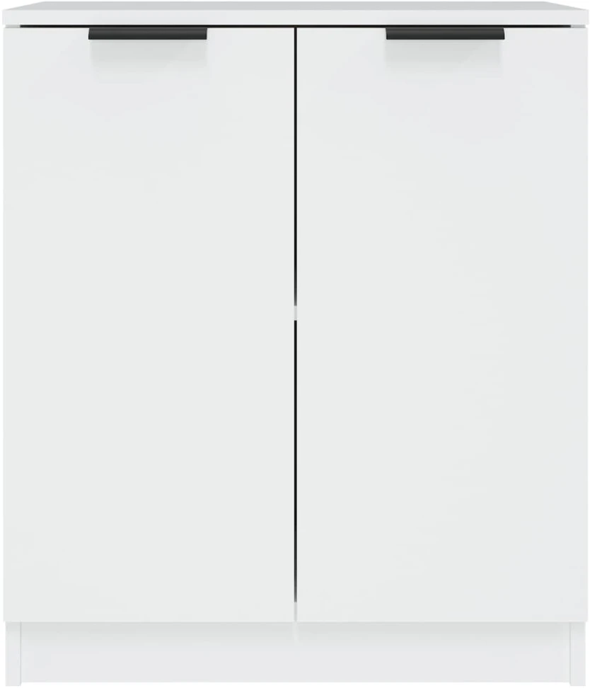 Šoninės spintelės, 2vnt., baltos, 60x30x70cm, apdirbta mediena